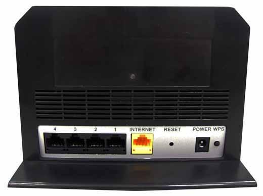 Rear Panel The figure below shows the rear panel of the IEEE 802.11b/g/n Wireless Broadband Router.