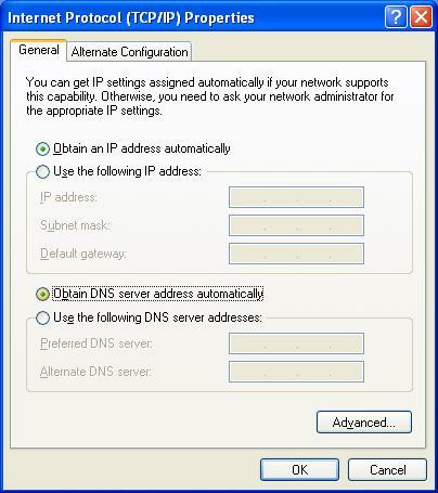 Windows XP / Vista Point the cursor and click the right button on the My Network Place icon.