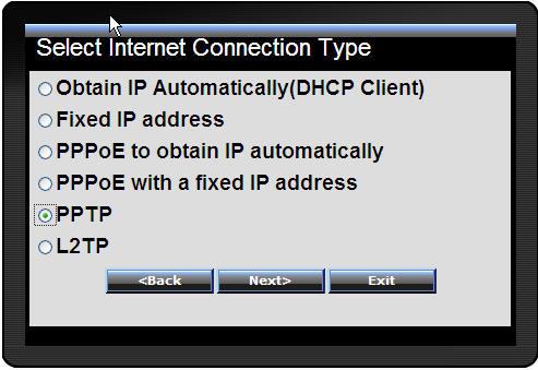 PPTP: If connected to the Internet