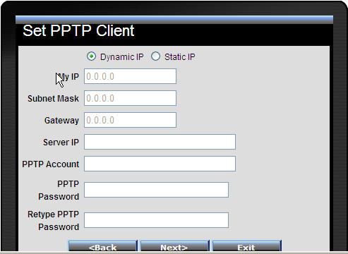 your IP, Subnet Mask, Gateway,