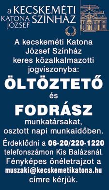 Önéletrajzokat a abalaska@ brillkft.hu címre kérjük küldeni. SZAKKÉPZETT ELADÓT keresünk csak délelőtti munkaidőre a Piaccsarnoki élelmiszerboltba, friss nyugdíjast is!