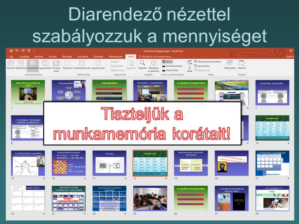 Tiszteljük a munkamemória korlátait!