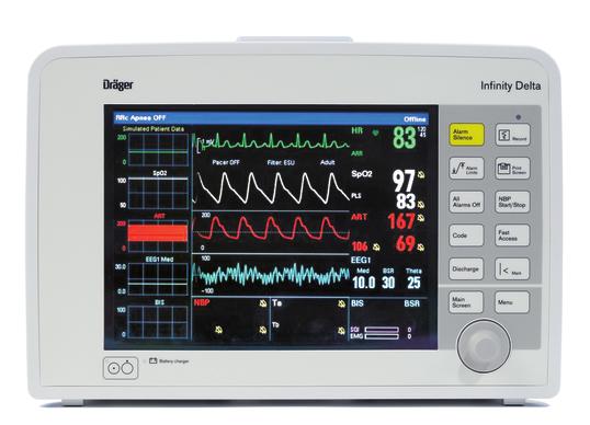 04 Inﬁnity CentralStation Wide Kapcsolódó Termékek Inﬁnity Delta MT-8850-2006 A Delta monitorral folyamatosan monitorozhat felnőtt, gyermek és újszülött betegeket az ágy mellett és szállítás közben