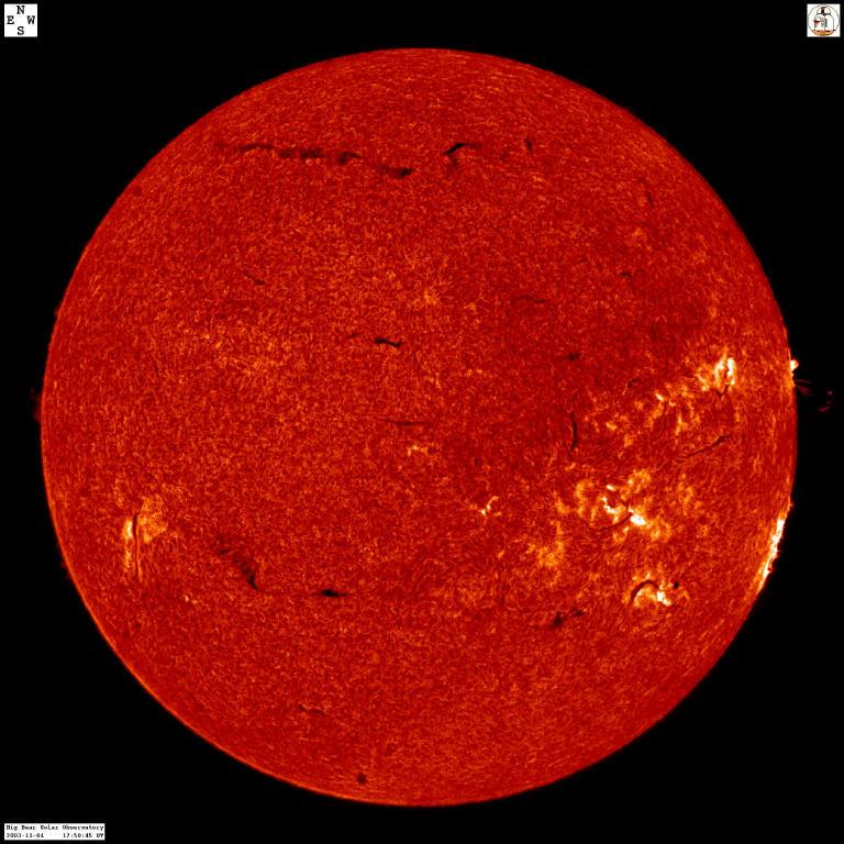 H α filtergram