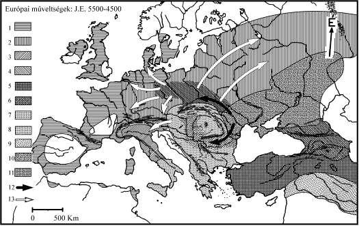 Ezer évvel később, a második hullámtól látható a rátelepülés.