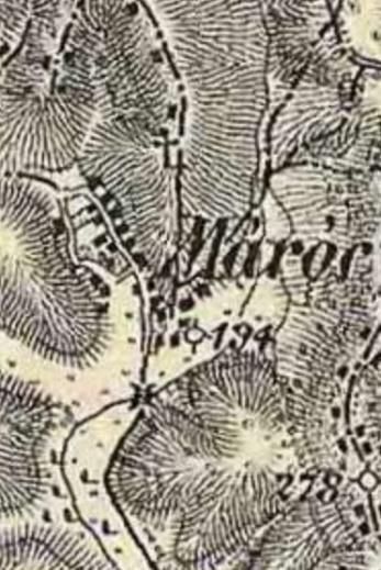 felmérés) A község első említése 1408-ból származik: Maroth, 1426-ban Moroch,