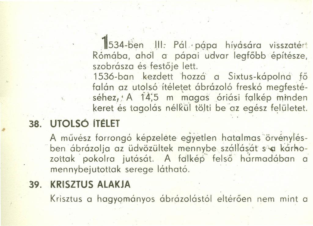38.' UTOLSÓ ítélet '.
