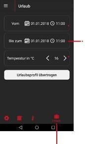 7.4 Szabadság (App) Válassza meg az időpontot az elutazásához.
