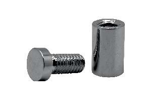 Csavaros kivitel Left-hand thread version A balos menet által egy egyszerű, de hatékony lopásgátló védelemmel ellátott csavaros változat 13, 15 és 18 mm-es fejátmérővel kapható.