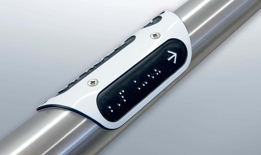 Tapintható eligazító és jelölő rendszerek Tactile Guidance and Orientation Systems Tapintható korlát jelek Tactile Handrail Signs A tapintható eligazító rendszerek másik fontos alkotóelemei a