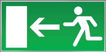 Tapintható menekülési útvonal jelek Tactile Emergency Escape Route Signage Nem csak a normál ajtó és eligazító tábláknak kell megfelelni a vakok és gyengénlátók igényeinek, ugyanez vonatkozik a