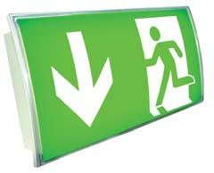 Világító vészkijárati jel - III Emergency escape route light III Cikkszám Szerelési mód Formátum, mm (H x M x V) Art. No. Mounting type Format mm (L x W x H) 626.003.