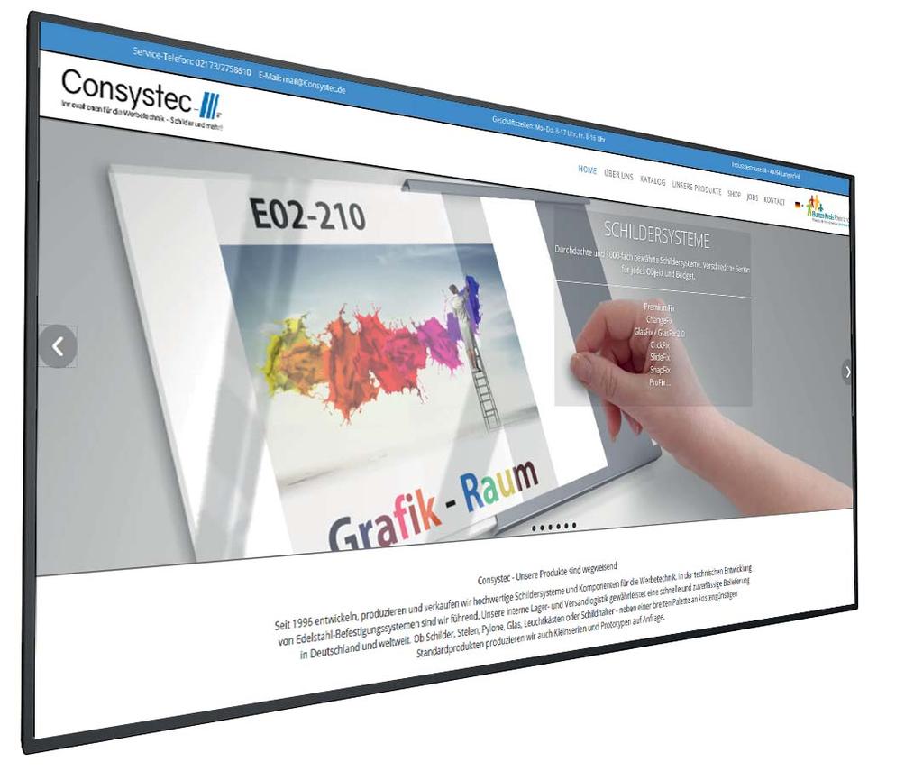 Digitális megoldások Digital Signage MediaFix Screen MediaFix Screen Az információk digitális megjelenítésének kiváló módja egy nagyméretű digitális tábla alkalmazása.