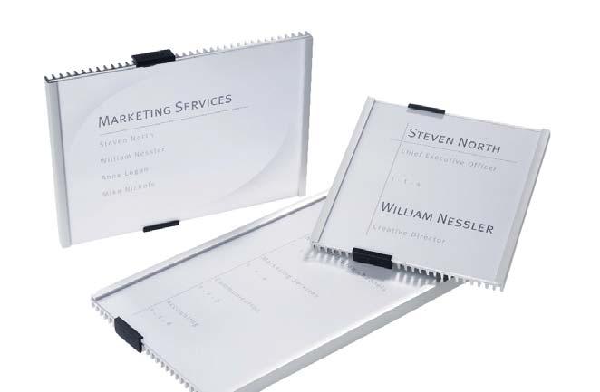 The high quality aluminum back can be screwed or glued to the desired object. The cardboard insert is protected by a non-reflective acrylic plate which is fixed with 2 caps.