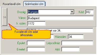 Ügyfelek nyilvántartása Megadható fo adatok: Név: az ügyfél neve (személynév vagy cégnév).