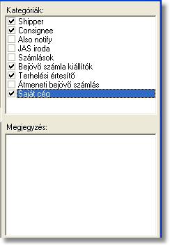 Ügyfelek nyilvántartása Az "Egyéb" fülön különféle kiegészíto információk adhatók meg, melyek a többi csoport egyikébe sem sorolhatók be, illetve amelyeket a Inpro használ a különbözo nyomtatványok