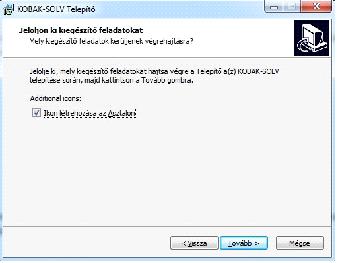 ablakban jelöljük ki, hogy