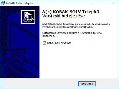NAV online számla interface 2. Program UPGRADE A KOBAK-SOLV-ot ezután frissíteni KobakSolv_upgrade_v1.