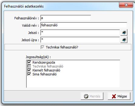 NAV online számla interface Kattintsunk a Technikai felhasználó? Kérdésre.