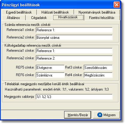 Beállítások A számlára vagy terhelési értesítore kerülo cégadatok kliensenként megadhatóak, így akár több telephellyel rendelkezo cég esetében, telephelyenként is lehet kiállítani számlát. 15.2.