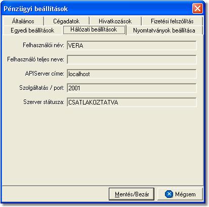 Beállítások 15.2.