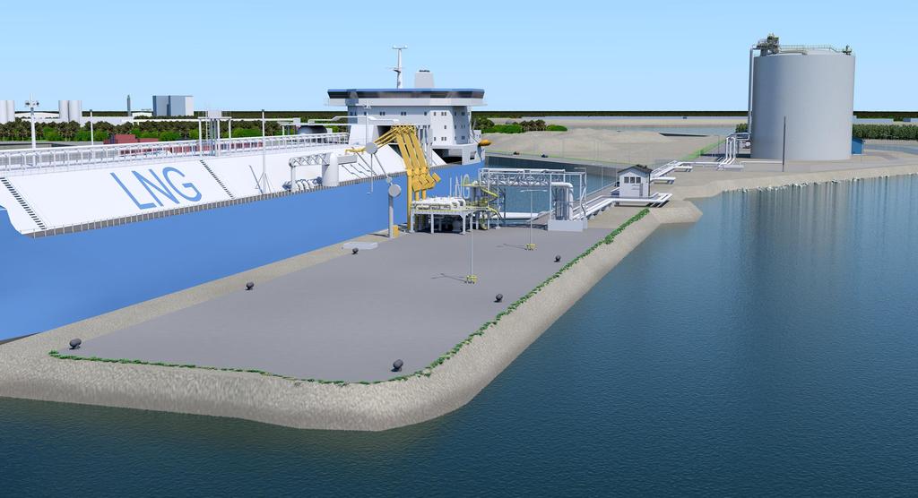 TORNIO MANGA LNG FOGADÓ TERMINÁL 2014-ben Wärtsilä energetikai szerződést írt alá egy új LNG fogadó terminál szállításáról