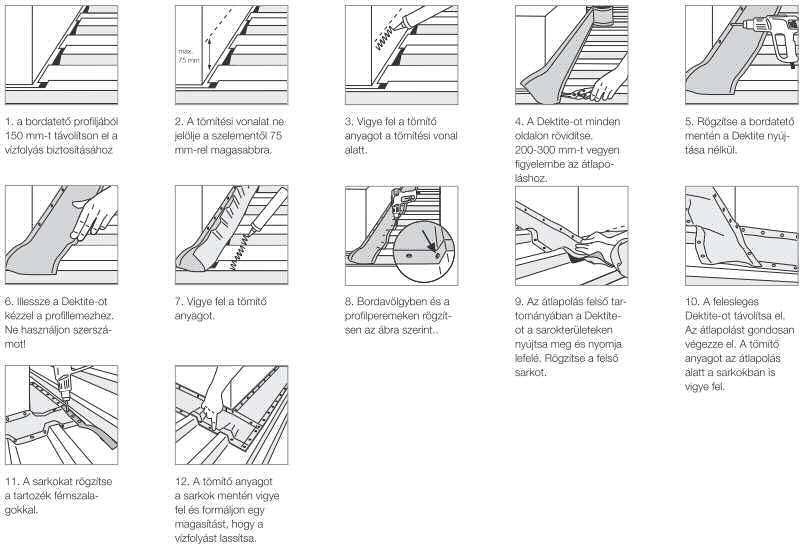 DEKTITE Strip Flash vízzáró szegély hossz (m) szélesség (mm) Egoflott JT3-2-5,5 8200006700 DS 3-235 3,10 235