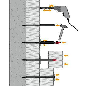 220 mm 300 db 74,00 8550240999 EJOT DH 240 szigeteléstartó szár max.