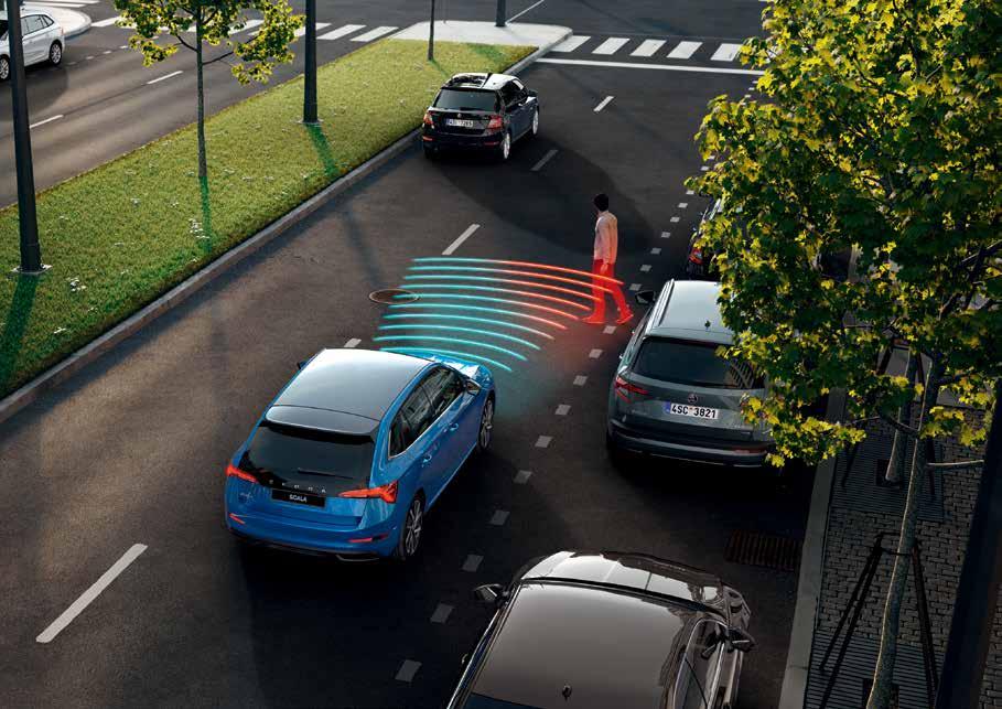 PARK ASSIST A Park Assist leegyszerűsíti a szűk helyen való parkolást.