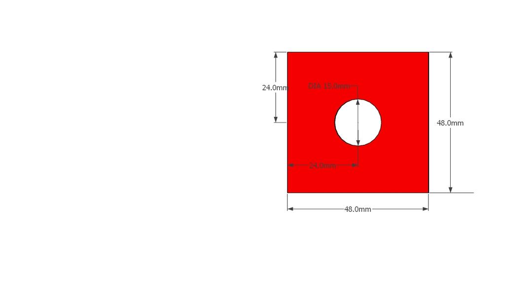 Kckák: Szilárd kcka (48 x 48 x 48 mm) (+/- 2mm) üreges hengerrel a kcka közepén (Ø 15mm +/-1mm). Minden tárló tetején 4 db kcka van elhelyezve.