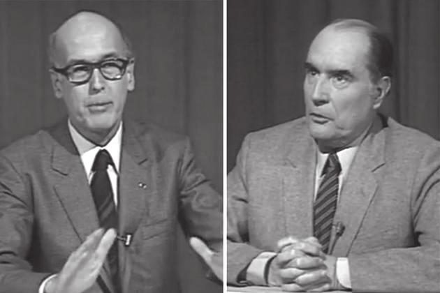 Annexe de photo No 3 : Débat télévisé entre Giscard d Estaing et Mitterrand (mai 1981) L élection du socialiste François Mitterrand à la présidence en 1981 avait pour conséquence de renforcer