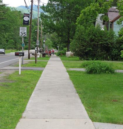 Street Name: River St (NY Rt 9N) Segment: Woodruff Ln to mid-block ID #: 11 Street Side: Even Length: 420 feet Width: <3 ft 3-6 ft >6 ft Surface Material: Concrete Asphalt Surface Condition: Poor