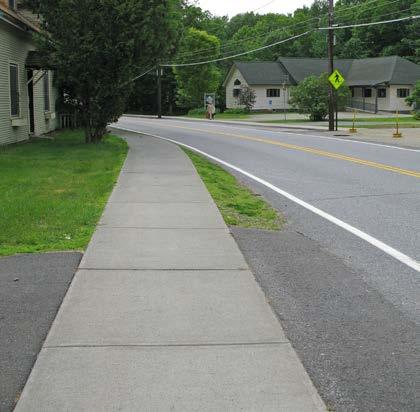 High # of Curb Cuts: 6 Residential 0 Non-residential Density of Curb Cuts: 45 per mile Notes: There is no crosswalk at the Noble Ter intersection. The sidewalk continues across Stoneleigh Way.