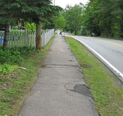 Street Name: Water St Segment: mid-block to mid-block ID #: 21 Street Side: Odd Length: 620 feet Width: <3 ft 3-6 ft >6 ft Surface Material: Concrete Asphalt Surface Condition: Poor Fair Good Buffer