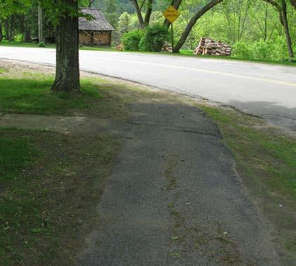 of Curb Cuts: 0 Residential 3 Non-residential Density of Curb Cuts: 51 per mile Notes: Recommendations: This section of sidewalk stops mid-block at a sharp curve.