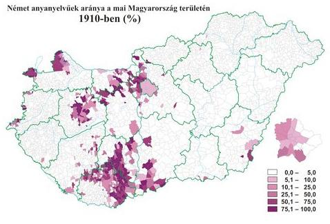 követett. Jelenleg a magyarországi németek legnagyobb számban Tolna, Baranya, Veszprém, Fejér, Komárom Esztergom és Pest megyében, valamint az osztrák határ mentén élnek. A II.