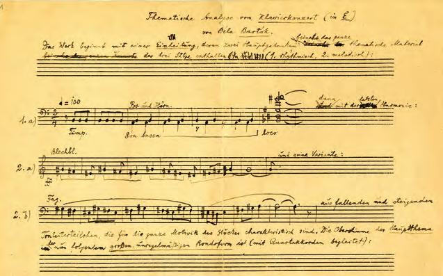 Bartók és kortársai / Bartók and His Contemporaries Molnár Antal elemzése Bartók I. zongoraversenyéről (1930) Antal Molnár s analysis of Bartók s Piano Concerto No.