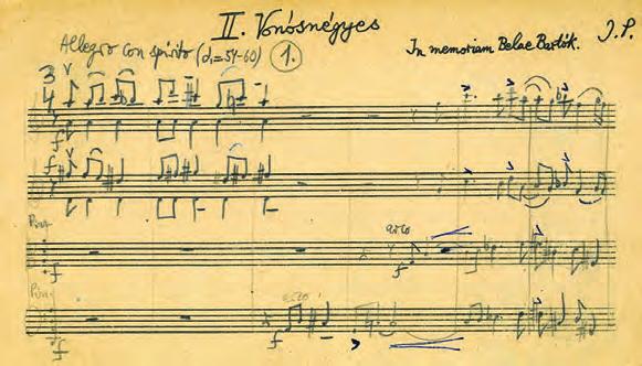 Hommage à Bartók Hommage à Bartók Bartók általános stiláris erjedést indít el, felolvasztja a jeget és saját műveivel Sztravinszkijra és Schönbergre is felhívja a figyelmet.