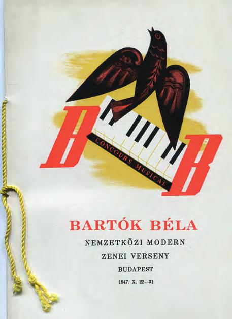 Bartók és kortársai / Bartók and His Contemporaries Részlet Faragó György koncertnaplójából György Faragó s concert diary Függelék/Appendix 122 28 Nyomtatvány a Bartók Béla Nemzetközi Modern Zenei