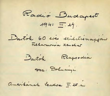be, hogy 1931-ben a nemzeti hangtárak ideájáról megfogalmazott véleményében első helyen említette a kortárs zeneművek szerzői vagy szerző által instruált előadásának hangzó rögzítését.