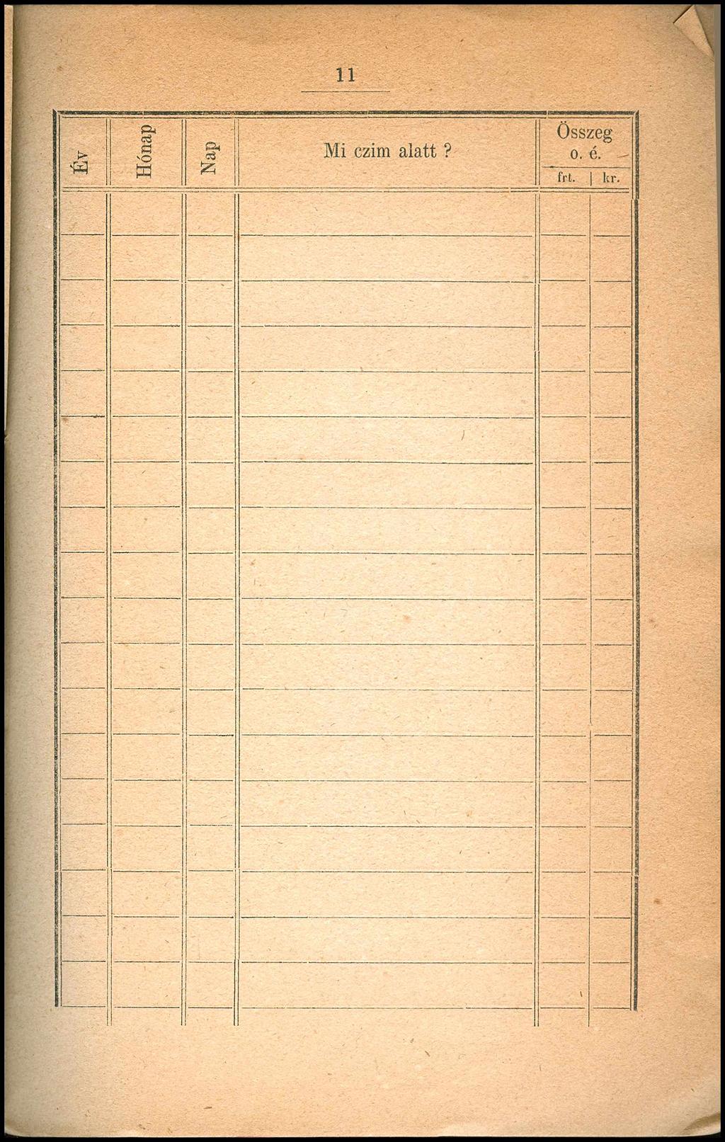 11 Év Hónap Nap Mi czim alatt?