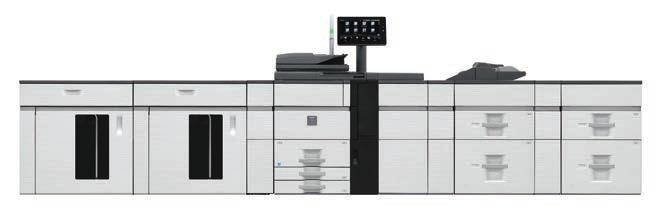 Kiegészítők és konfiguráció példák MX-SL10 N Állapotjelző MX-TR14 Kimeneti tálca MX-LT10 Hosszú papíradagoló tálca MX-LC12