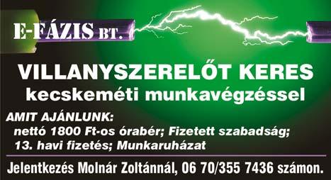 új munkatársat keres GÉPJÁRMŰ FÉNYE- ZŐ ÉS FÉNYEZÉS ELŐKÉSZÍTŐ munkakörökre. Önéletrajzokat a abalaska@brillkft.hu címre kérjük küldeni. MUNKATÁRSAKAT keresünk eladói munkakörbe, teljes munkaidős ill.