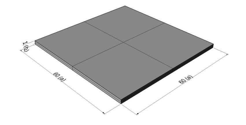 3.6.1. ábra Ejtődárdás dinamikus méréshez használt próbatest geometriája A mérések elvégzése után a próbatest a 3.6.2.-es ábrán látható módon károsodott.