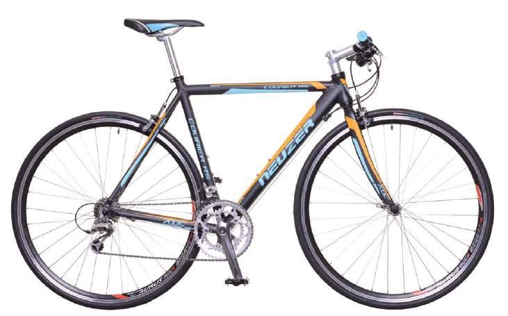 COURIER RS váz/frame: u6 alu villa/fork: merev alu/rigid alloy aero első fék/front brake: shimano claris két forgáspontos/dual pivot hátsó fék/rear brake: shimano claris két forgáspontos/dual pivot
