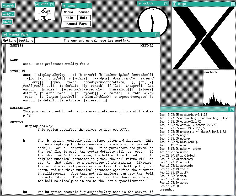 7. Grafikus felületek Linuxon a grafikus megjelenítést az X Window System biztosítja.