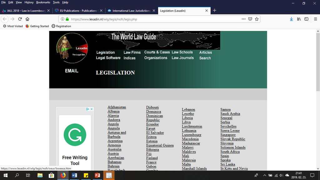 THE WORLD LAW GUIDE