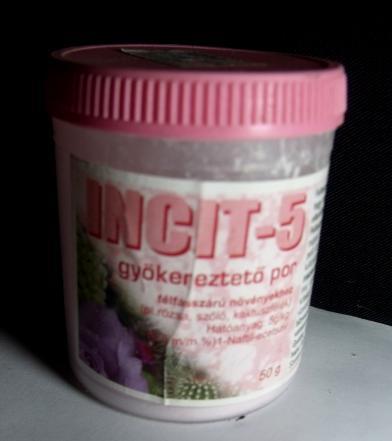 4 Írta: Szabó Gábor 1990 óta, ha mentem Magyarországra mindig hoztam onnét INCIT-5 gyökereztető port, 50 g tartalmú dobozban, utoljára 640 Ft volt egy doboz.