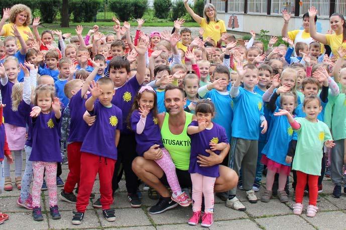 életmódtanácsadó, többszörös világ- és Európa-bajnok versenyaerobik sportoló tartott a Don Bosco Sportközpontban.