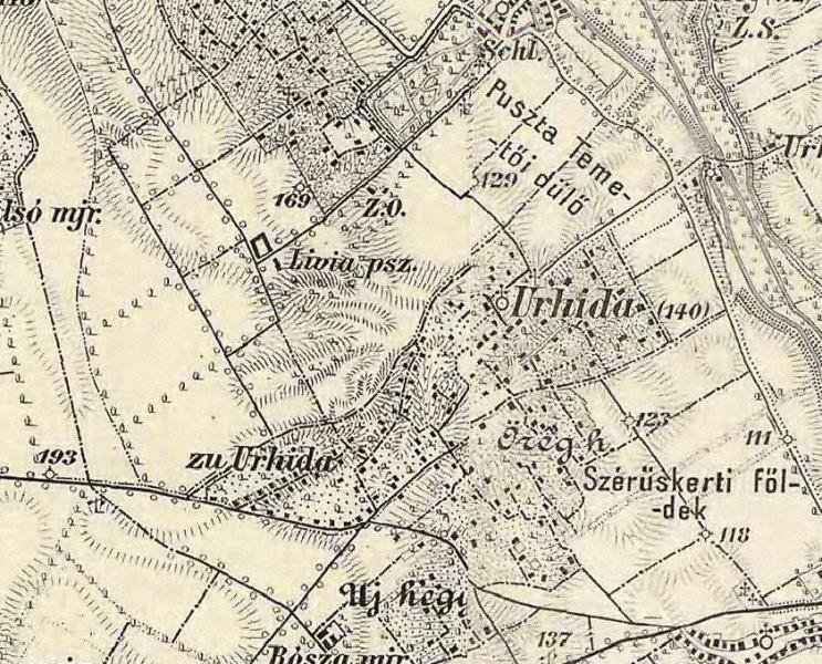 III. katonai felmérés térképe (1869-1887) Említettük már azt, hogy a szőlőhegy népe a megélhetés miatt napszámra kényszerült, ezt megerősíti egy 1869-ben feljegyzésre került adat.